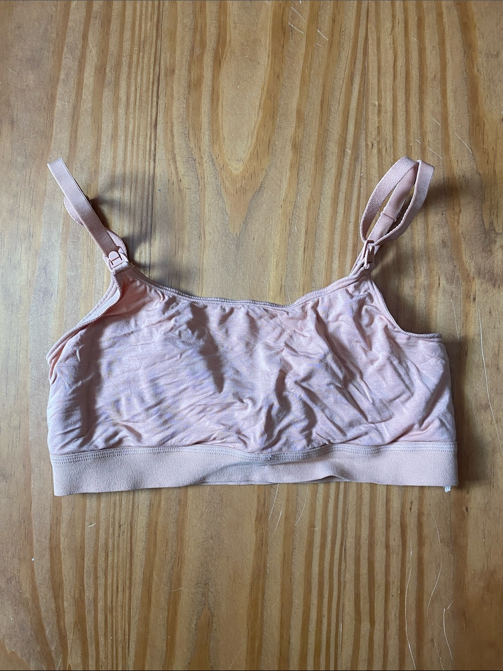 Storq Soft Stretch Nursing and Pumping Everyday Bralette in Blush Pink